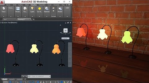 AutoCAD 3D Modeling | Floral Lamp
