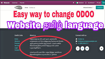 ODOO 15 - Change website தமிழ் language Front end | easy method #odootech #odoo #odoo15