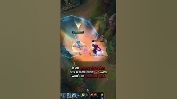 Gwen W interaction with blast cones! - Daily LoL Tips #short
