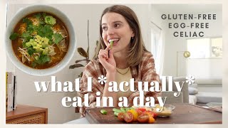 What I *ACTUALLY* Eat in a Day | Gluten-Free, Egg-Free, Celiac (easy + healthy)