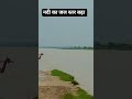 🤩बारिश के कारण नदी का जल स्तर बढ़ा