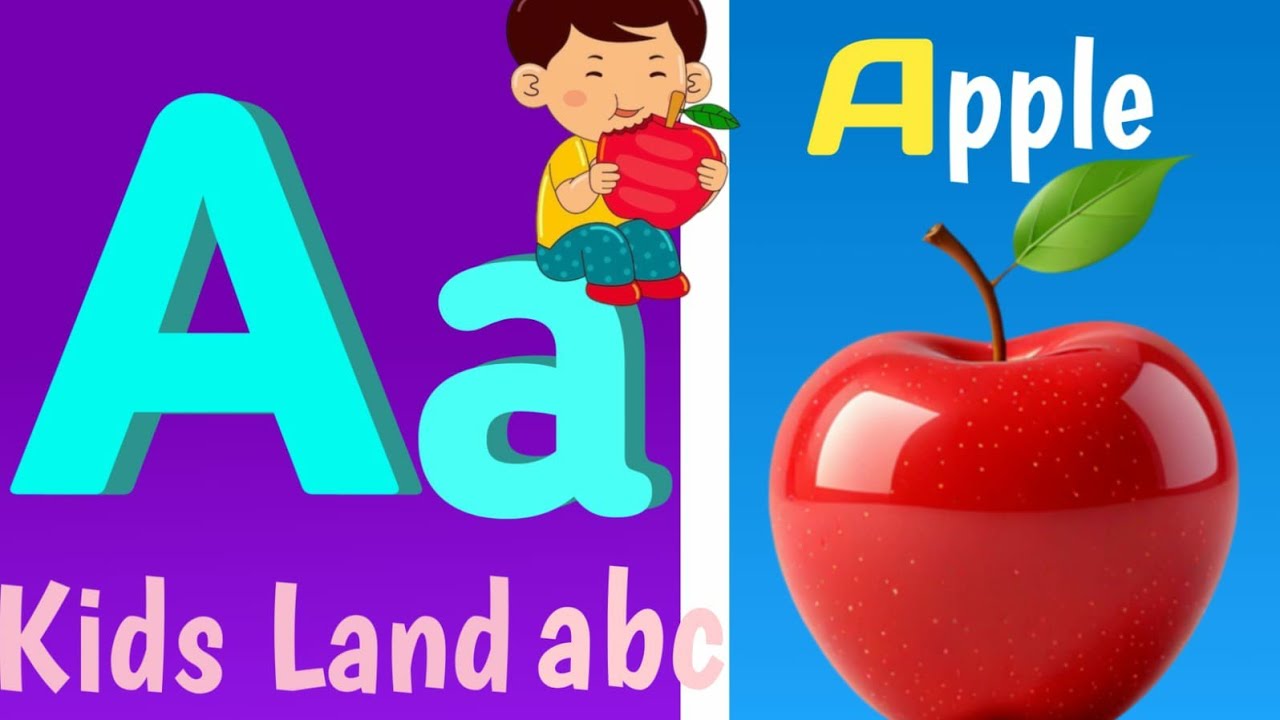 Abc Phonics song with two words for kids | A For Apple B For Ball Abcd ...