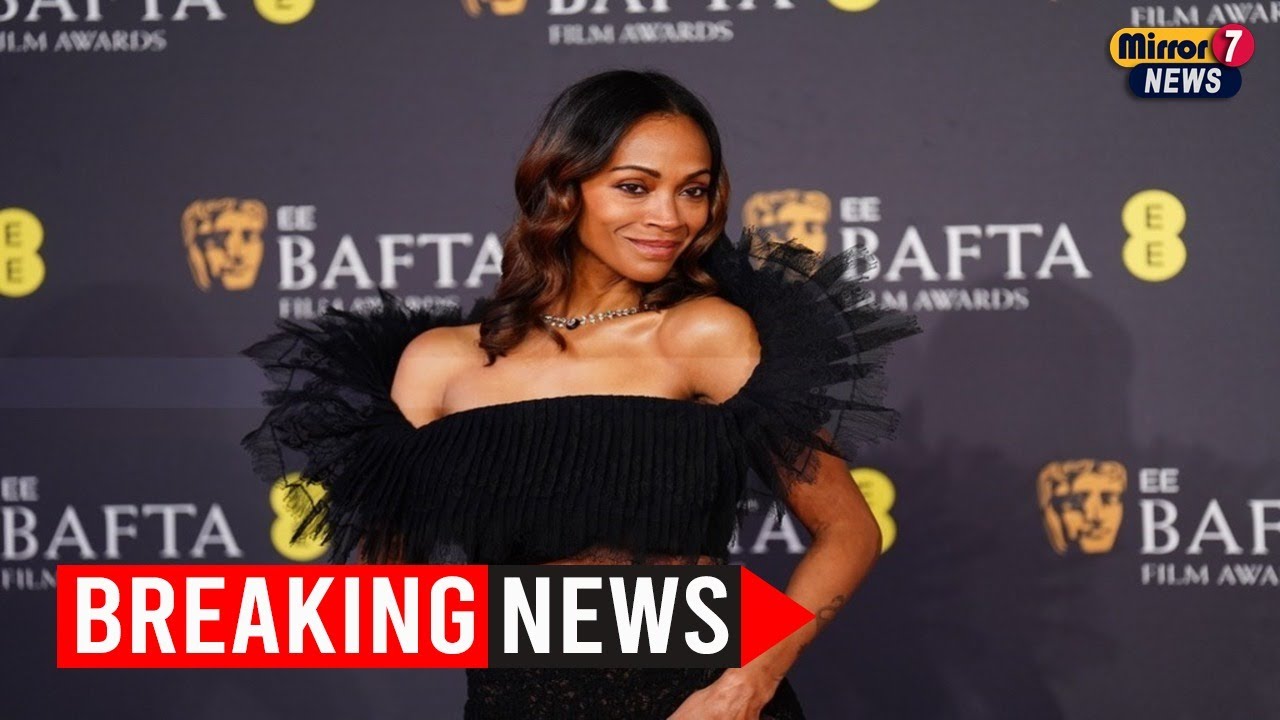 Zoe Saldana’s Emotional BAFTA Speech Ends in Surprise Cut-Off - YouTube