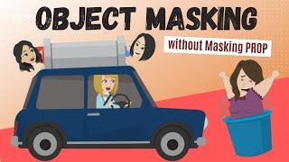 Vyond Tutorial: [Object Masking] without masking PROP | Fit the Character in Car | Cartoon Animation