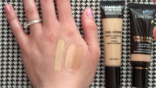 MAKE UP FOR EVER Full Cover Concealer VS. Lancôme EFFACERNES Waterproof Undereye Concealer