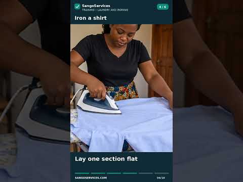 Video preview: Iron a shirt
