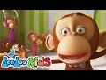 🐵 Five Little Monkeys 🍌LooLoo Kids Nursery Rhymes for Kids