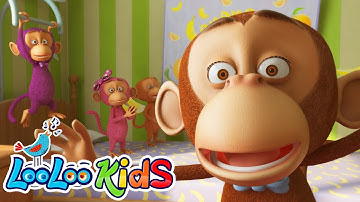 🐵 Five Little Monkeys 🍌 - S1EP15 THE BEST Songs for Children  | LooLoo Kids Songs for Kids