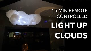 Remote-Controlled Light Up Clouds in 15 Minutes: Halloween Decoration, or Glowing Cloud Costume
