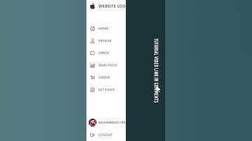 Sliding Sidebar Menu in Html and CSS #shorts