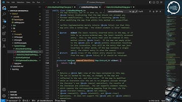 LRU Cache implementation with LinkedHashMap time complexity O(1)