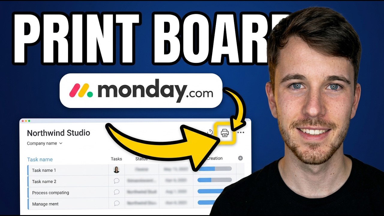 How to Print a Board in Monday (Quick Guide) - YouTube