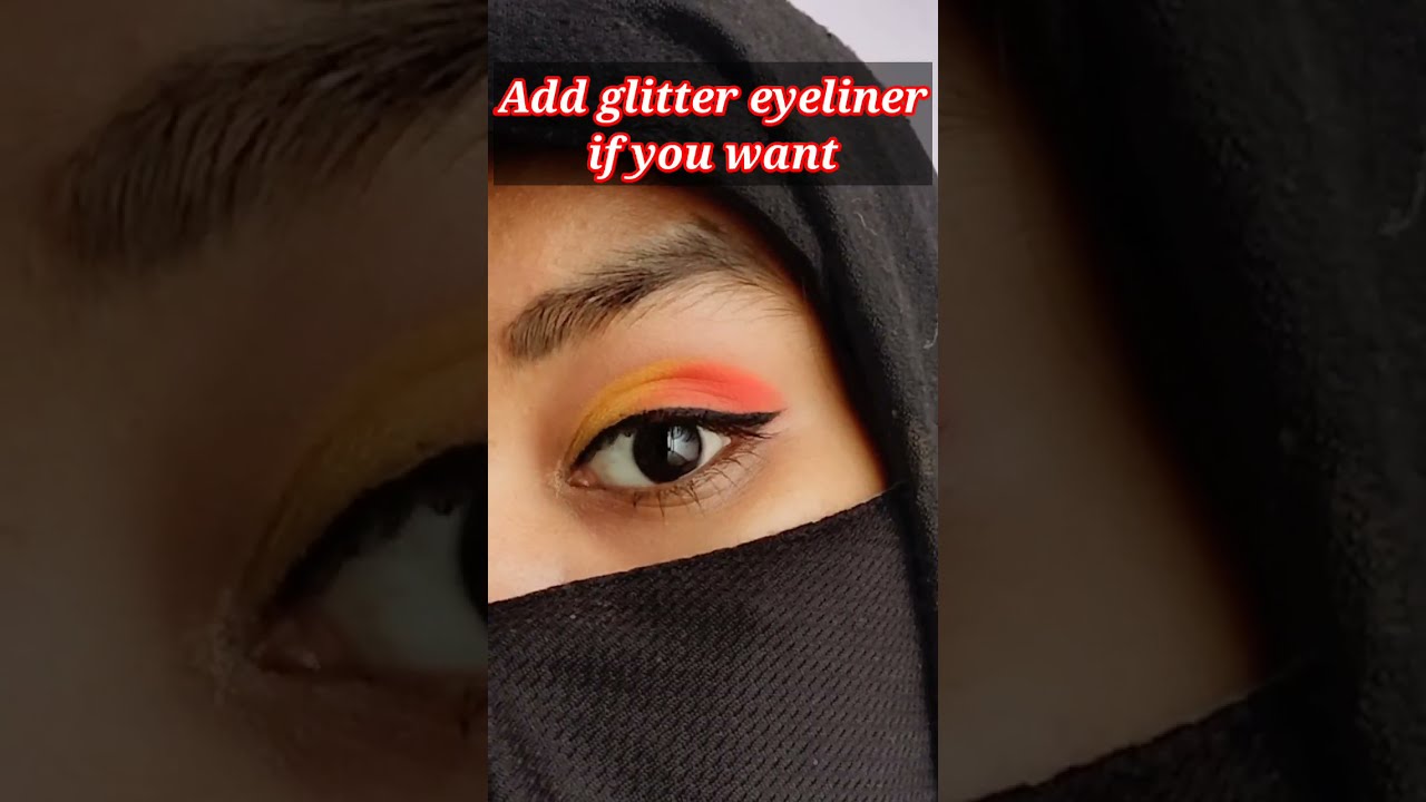Eyemakeup tutorial || yellow and orange eyeshadow tutorial 