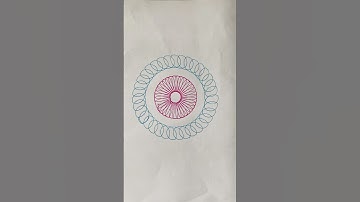 How many rotations did the pen make in total?🤔#art #relaxing #satisfying #spirograph #asmr #shorts