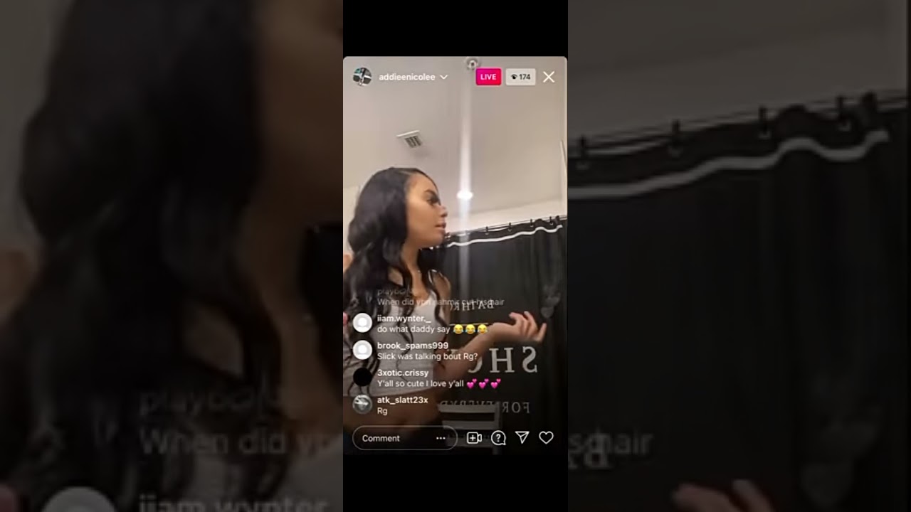 Rg Official and Addie Nicole vibes on ig live 💝 watch till end 🍆