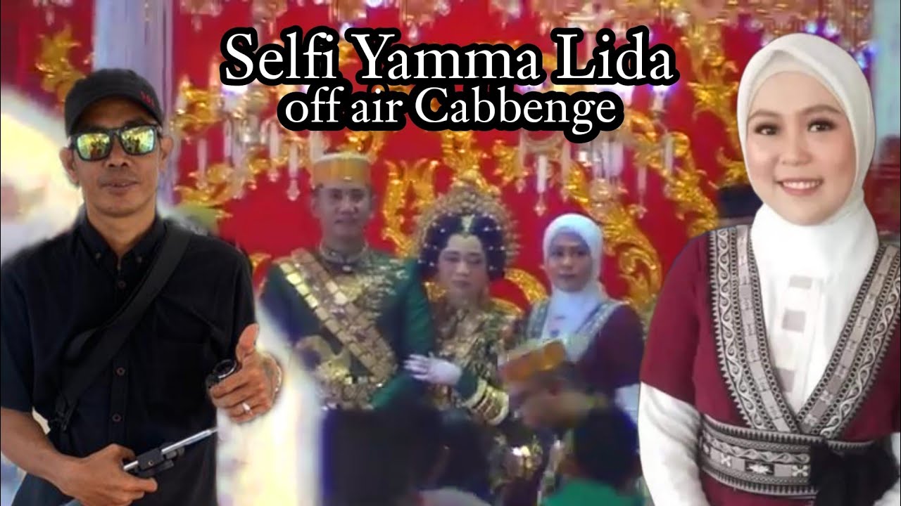Selfi yamma sesi foto bersama di pelaminan sebelun perfom off air di cabbenge soppeng