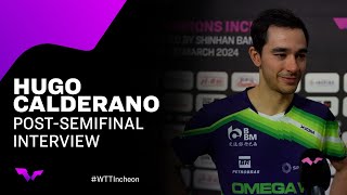 Hugo Calderano Post-Semifinal Interview | #WTTIncheon 2024