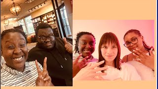 Come hangout w/ my friends| Come get my nails done with me/ Mother’s Day vlog| Bob Evans