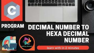 Decimal to hexadecimal || C program to convert decimal number to hexadecimal numbers- CODING TCS-NQT