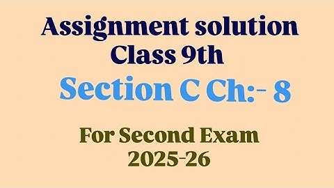 Std 9 maths vikas assignment 2026 vibhag C ch 8|dhoran 9 ganit vikas assignment vibhag C ch-8|#maths