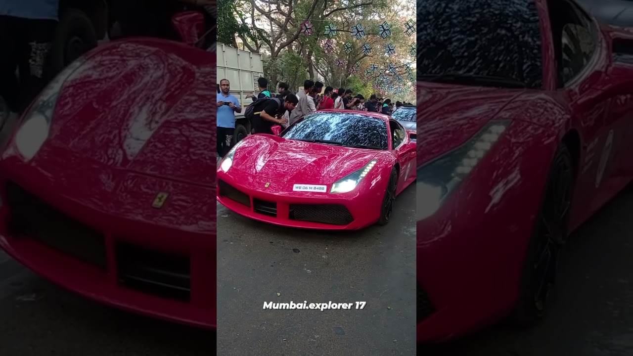 IIT Powai Mumbai (Bombay) Ferrari Road show IIT Tech Fest 