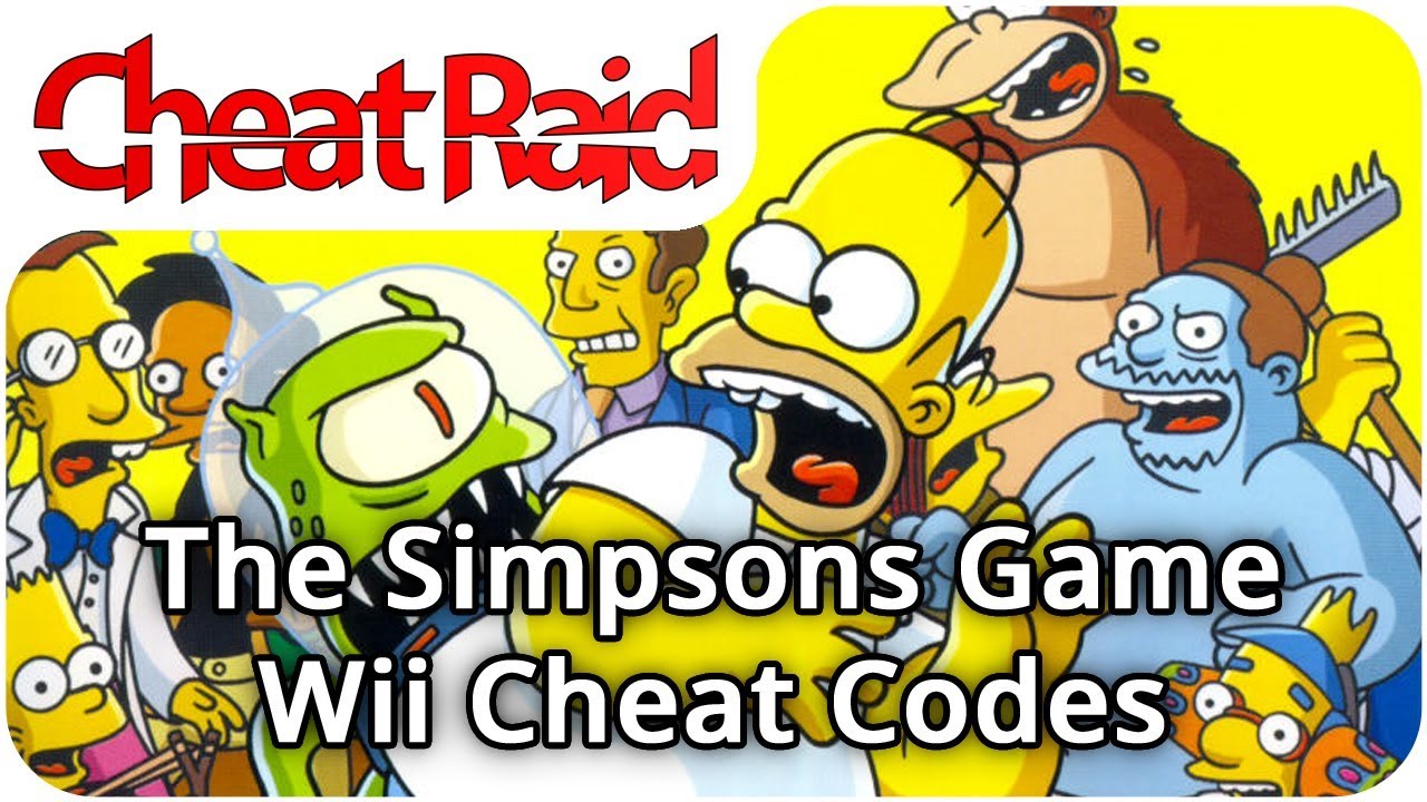 The Simpsons Game Cheat Codes Wii Youtube