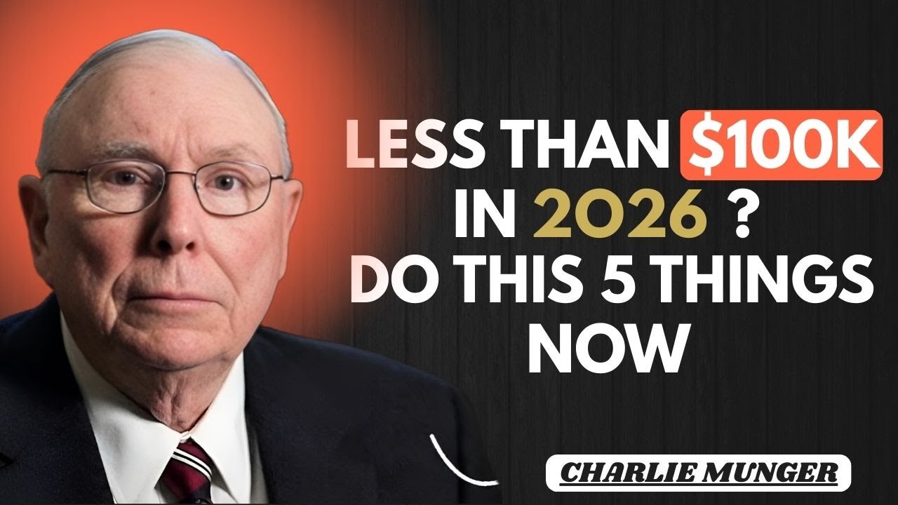 Charlie Munger: If You Have Less Than $100K in 2026 — Do These 5 Things NOW