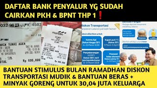 UPDATE PKH BPNT THP 1 YG SUDAH CAIR DI KKS BNI, BRI, MANDIRI, BSI❗️BANTUAN STIMULUS BERAS + MINYAK