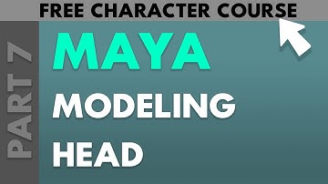 Modeling Character Head in Maya (Part 7 of 12)
