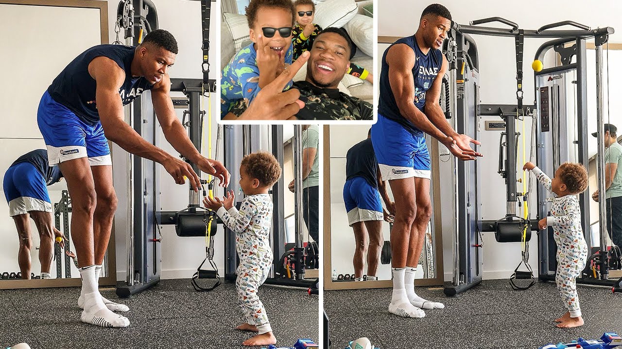Giannis Antetokounmpo Shares His Routine With Son Maverick YouTube
