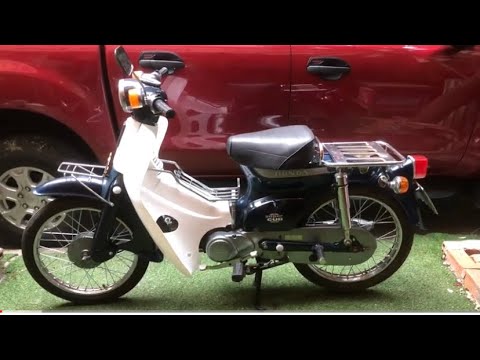 Sơn xe Honda Cub 81 màu xanh zin cực đẹp