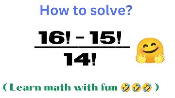 A Nice Math Problem with Factorial || Simplification trick || Factorial Best Method || #Maths