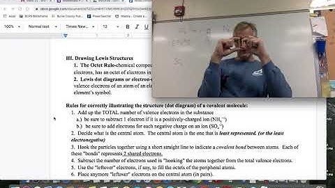 Video Drawing Lewis Structures Part II
