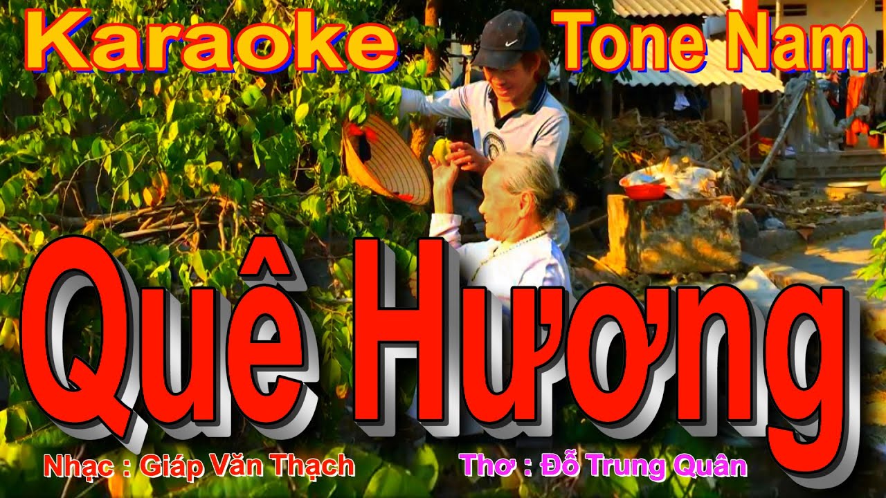 Karaoke Quê Hương Tone Nam YouTube