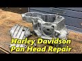 Harley Davidson Pan Head Engine Case Repair Part 1