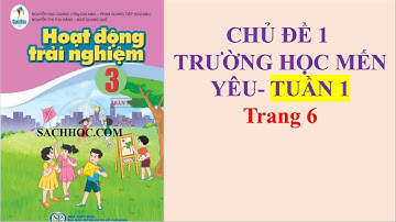Hoạt Động Trải Nghiệm 3 Cánh Diều - Chủ Đề 1 Trường Học Mến Yêu - Tuần 1 - Trang 6
