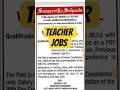 🔥 **Bumper Teacher Jobs 2026** 🔥 | Teacher Vacancy 2026 |Teacher Recruitment #teacher #teachingjobs