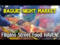 BAGUIO NIGHT MARKET's Must Try FILIPINO STREET FOOD | Best Street Food Spot in Baguio Philippines