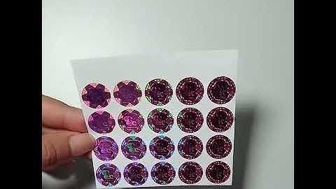 Anti counterfeiting customize Logo Holographic Stickers Security effect Hologram label manufacturer