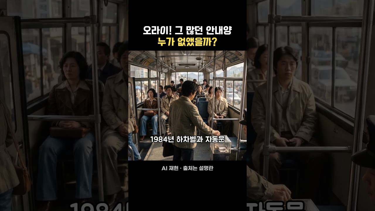 버스 문 닫히는 소리, 원래는 사람 목소리였다 #shorts