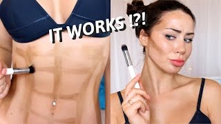 FAKE TAN CONTOUR !? Fakes abs, Tanning HACKS and my self tanning routine | CC Clarke Beauty