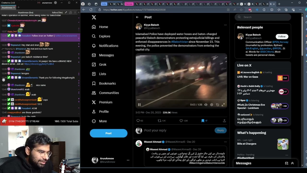 Balochistan's Cry for Justice: Arun on Islamabad Protests and Police Brutality