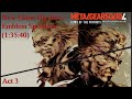 Metal Gear Solid 4 - New Game Big Boss Emblem Speedrun (1:35:40) Act 3