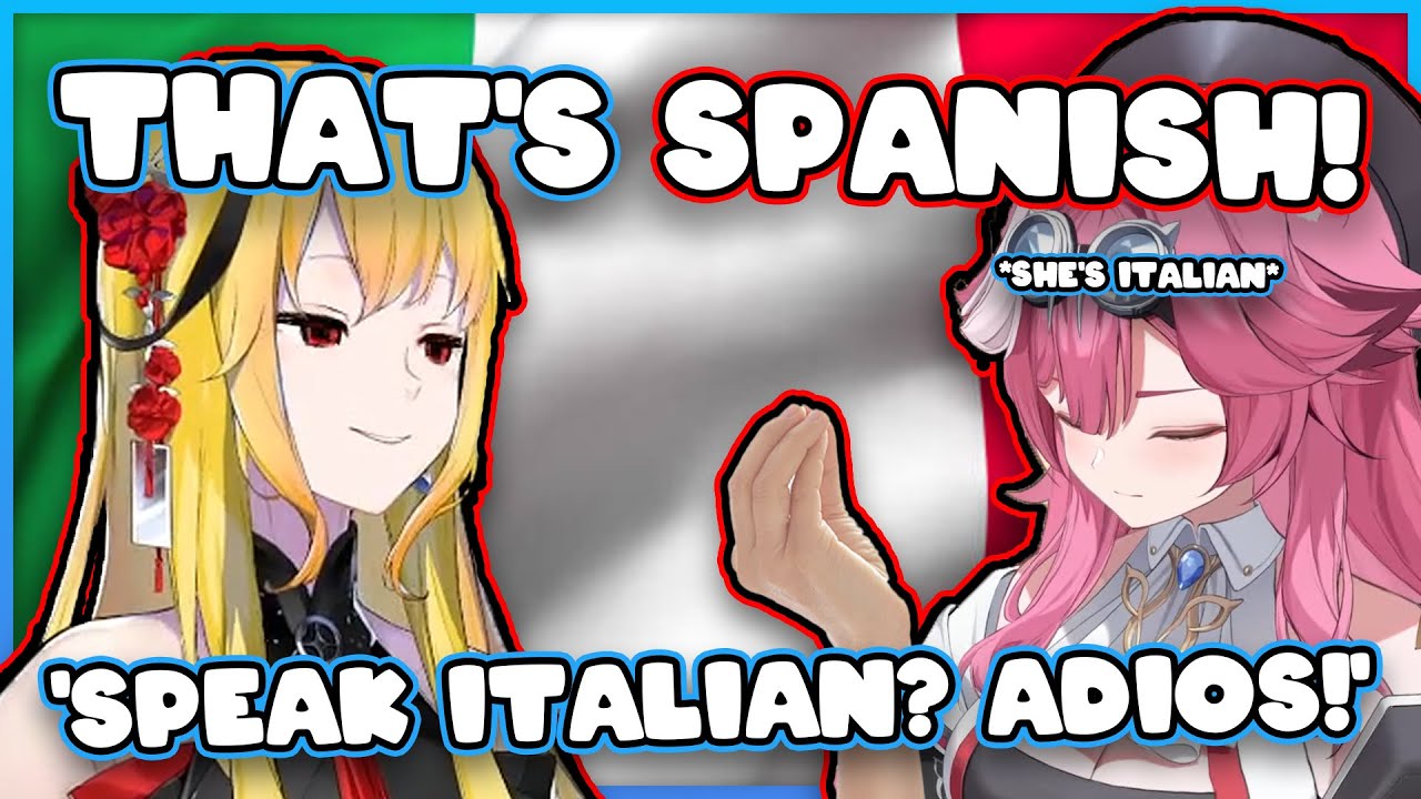 Kaela spoke SPANISH when asked by Raora to speak ITALIAN