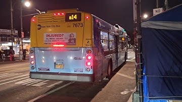 2018 New Flyer Industries XD40 #7673 as B14 - Spring Creek | Stanley Avenue 