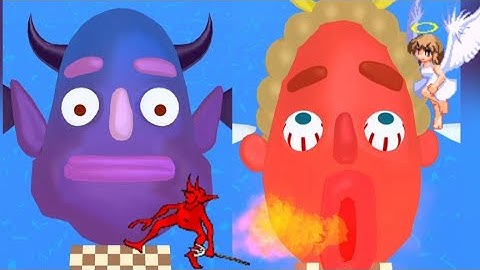 Angel and devil. New view in Sandwich Runner Android Gameplay. The upside-down world