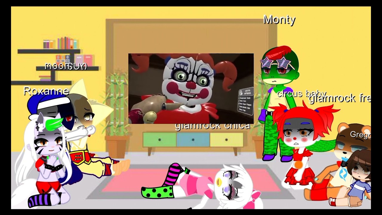 fnaf reacts to murder mystery (Sun and Moon show)