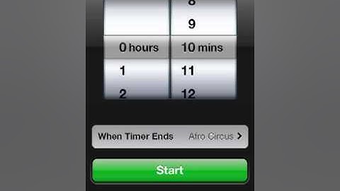 Set a sleep timer on iPod/iPhone