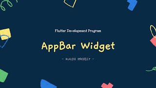 FLUTTER 14 AppBar Widget (Tutorial Flutter Bahasa Indonesia)