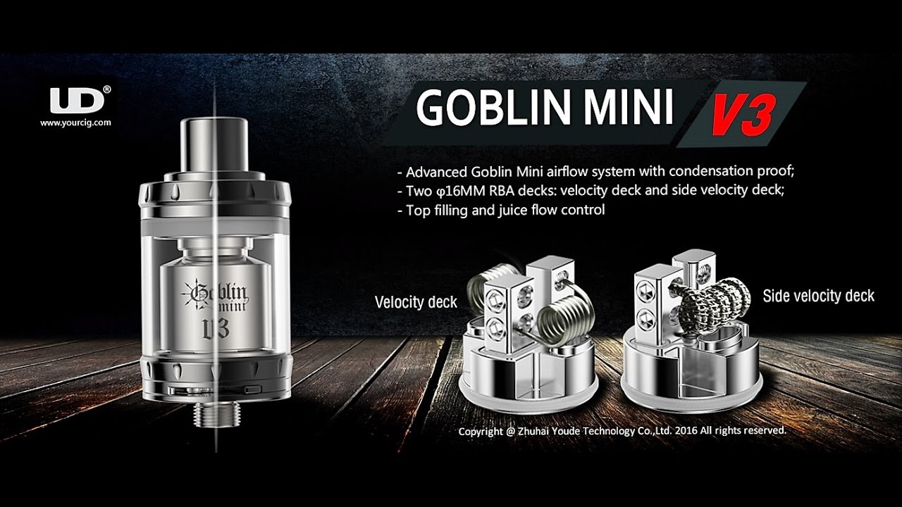Youde (UD) Goblin Mini V3 review - spoiler alert: AWESOME flavor chasing RTA!